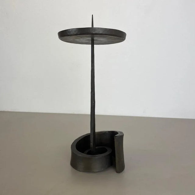Brutalist candleholder Origin: Germany Design producer: Manfred Bergmeister, Kunstschmiede Ebersberg Material: bronze...