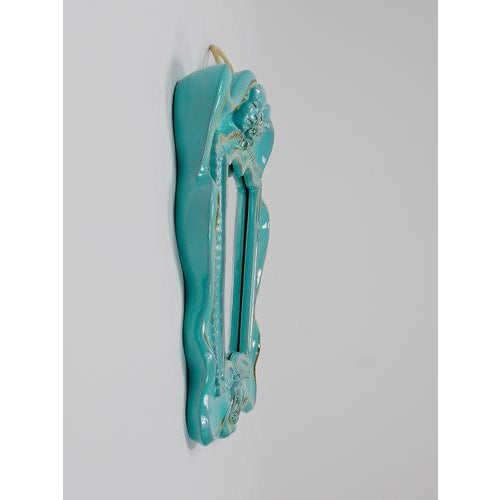 Art Deco Theater Terracotta Wall Mirror attributed to Gmundner Keramik, Austria, 1930s For Sale - Image 13 of 16