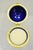 Late 20th Century Vintage Cobalt Blue Porcelain Egg Gold Gilt Hinged Lid Candle Trinket Box - 2 Pc For Sale - Image 5 of 12