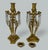 Metal Antique Pair of English Regency Ormolu Bronze Lusters Candlesticks Candelabra For Sale - Image 7 of 10
