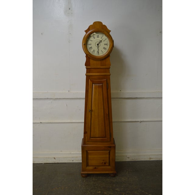 Ethan Allen Scandinavian Pine Tall Case Floor Clock Chairish
