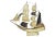 Mid-Century Italian Horn Musical Ship Model For Sale In Los Angeles - Image 6 of 6