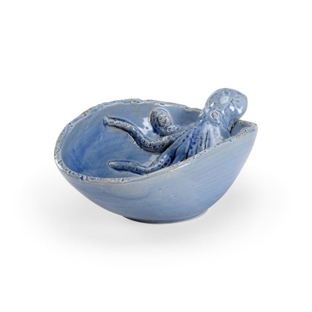 Contemporary Wildwood Octopus Garden Bowl - Blue For Sale - Image 3 of 3