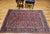 1900 - 1909 Early 20th Century Persian Kashan Rug, Hand-Knotted Wool & Cotton, Floral Design, Red & Navy, 5x7 For Sale - Image 5 of 16