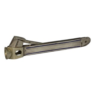 Vintage .935 Silver & Enamel Cigar Cutter, Rostfrei Hallmarked For Sale