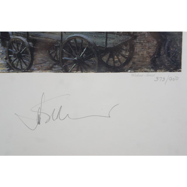 John Stobart Late 20th Century John Stobart Nautical Maritime Clipper Ship Sailboat Harbor Lithographs 46" For Sale - Image 4 of 18
