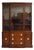 Mid Century Traditional Style Mahogany Display Curio China Cabinet by RWay For Sale