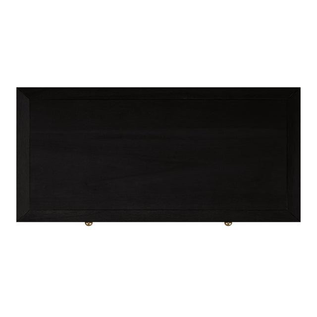 Wood Nora 36 in. W Rectangular Wood 5 Drawer Tall Dresser, Antique Coffee For Sale - Image 7 of 8