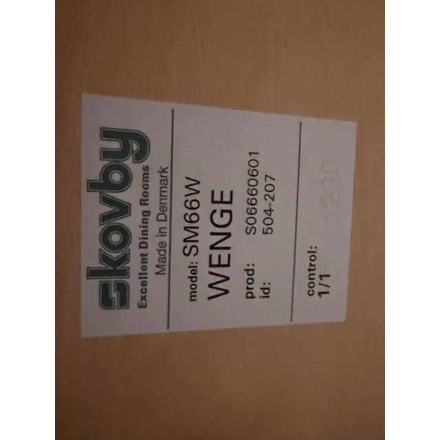 Skovby Denmark Wenge Dining Set, Expandable Table & 6 Chairs For Sale - Image 9 of 10