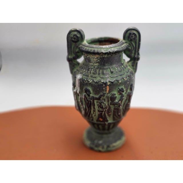 Green Ceramic Amphora Vase, 1890s For Sale - Image 8 of 9