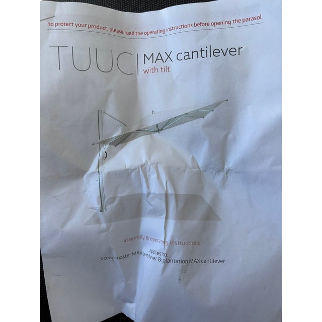 Modern Tuuci® Ocean Master Max Cantilever Umbrella With Tilt – 9' Octagonal For Sale - Image 3 of 18