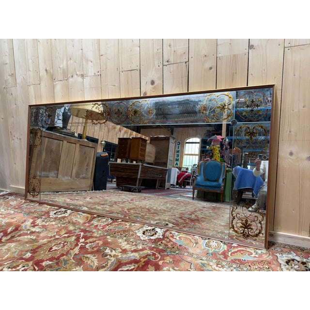Gold Art Nouveau Brasserie Mirror, 1960s For Sale - Image 8 of 8