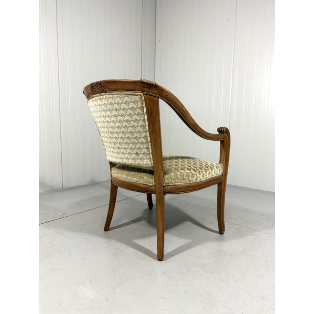 Antique Armchair in Velour, 1900s For Sale - Image 4 of 18