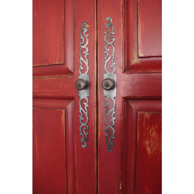 Wood Vintage Dutch Kas For Sale - Image 7 of 13