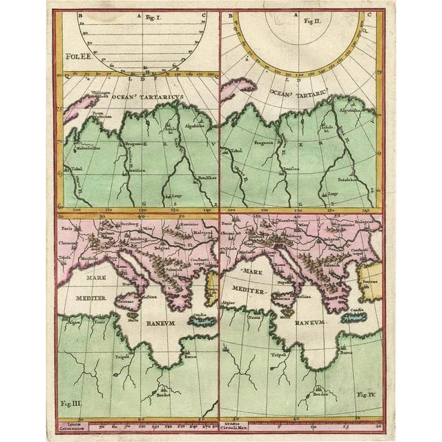 Curious Map of the Laptev Sea Arctic Ocean and the Mediterranean, 1700 For Sale - Image 5 of 5
