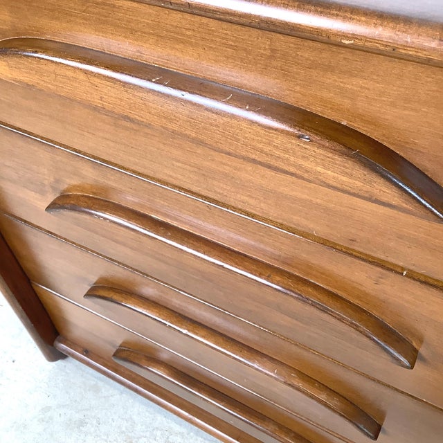Brown Vintage Templeton Furniture Co. Walnut Four-Drawer Chest For Sale - Image 8 of 16