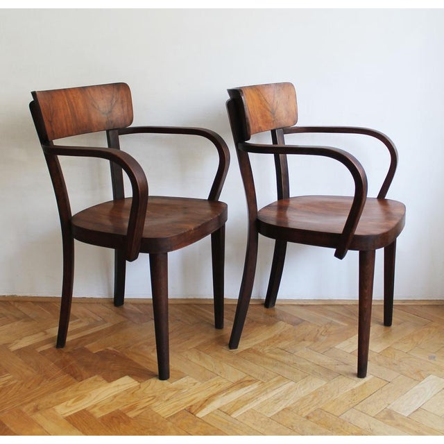 Modern Modernist Model S400 Chairs from Tatra, Czech, 1930s, Set of 2 For Sale - Image 3 of 18