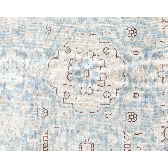 Beige Persian Tabriz Rug For Sale - Image 8 of 9