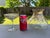 Offering for sale this exquisite and exceptionally rare set of Moser uranium (Vaseline) art glass items, which include a...