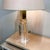 Modern Large Brass & Acrylic Glass Architectural Table Lamp, 1970s For Sale - Image 3 of 16