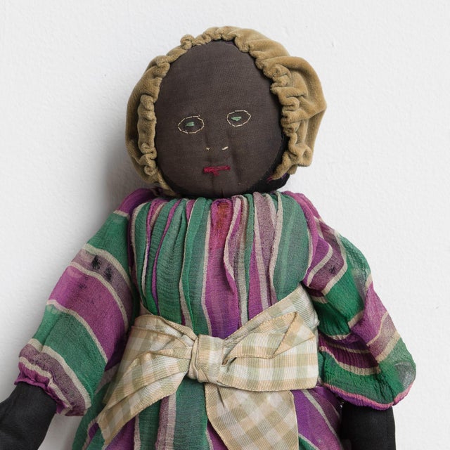 ANTIQUE FOLK ART RAG DOLL - BLACK AMERICANA/SUFFRAGETTE/CIVIL RIGHTS/WOMEN’S RIGHTS INTEREST An extremely charming doll,...