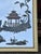1970s Chinoiserie Reverse Hand-Painted Mantle Mirror For Sale - Image 5 of 9