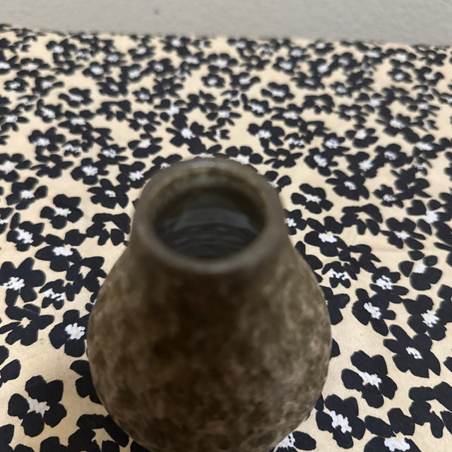 Contemporary Vintage Hand Thrown Art Pottery With Hammered Look For Sale - Image 3 of 5