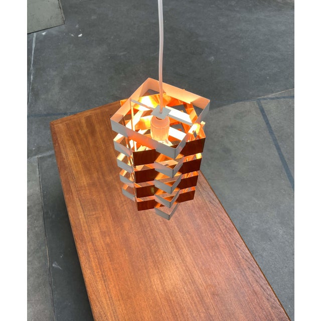 Anvia Mid-Century Modern Dutch Star Light Pendant Lamp by J.J.M. Hoogervorst for Anvia, 1960s For Sale - Image 4 of 18