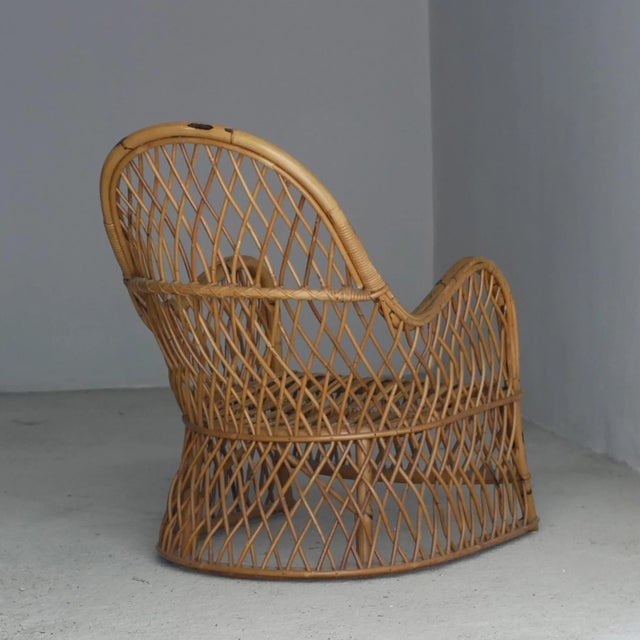 Wicker Armchair from Gervasoni, 1960s For Sale - Image 6 of 17