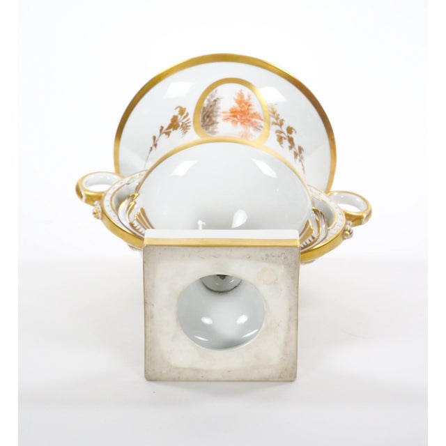 Antique Large Old Paris French Decorative Covered Centerpiece Urn For Sale - Image 12 of 12