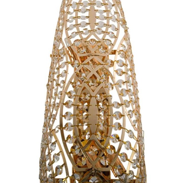 Gold VGnewtrend Steel & Crystal Arabesque Wall Sconce | Italian Luxury Designer Lighting For Sale - Image 8 of 8