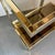 Gold G-Shaped Side Table by Belgochrom for Dewulf Selection, Belgium, 1980s For Sale - Image 8 of 13
