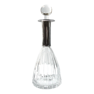 1990s Atlantis Vista Alegre Portugal Cut Crystal Whiskey Decanter & Stopper