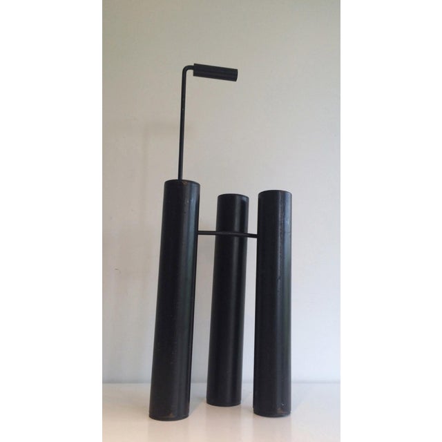 1970s Design Black Lacquered Umbrella Stand For Sale - Image 5 of 8