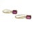 Pink Diamond Rubellite Tourmaline Earrings 14k Gold 2.05 Tcw Certified For Sale - Image 8 of 12