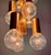 Gold X-Large 1970s 9 Bulb Brass Chandelier For Sale - Image 8 of 11