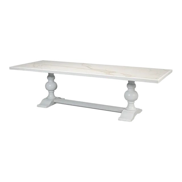 White Painted Dining Table For Sale