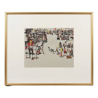 Maria Helena Vieira Da Silva, Carnival, 1978, Lithograph, Framed For Sale