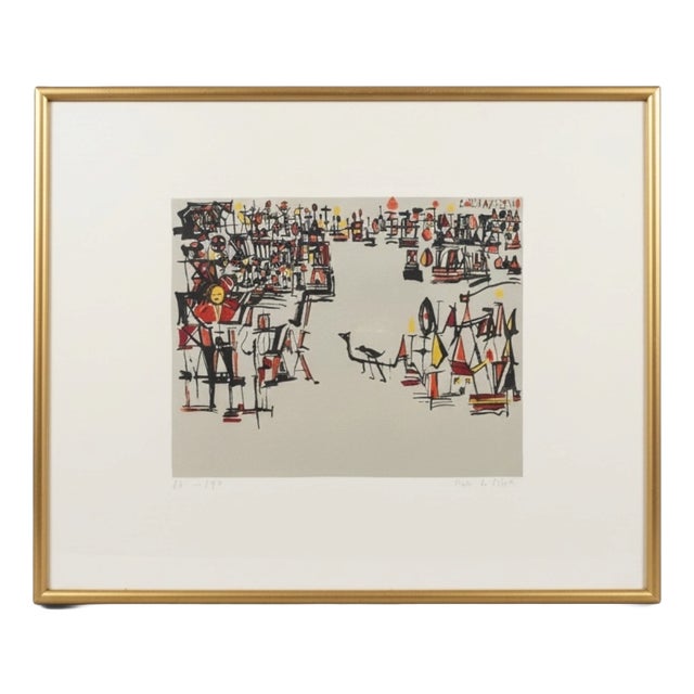 Maria Helena Vieira Da Silva, Carnival, 1978, Lithograph, Framed For Sale