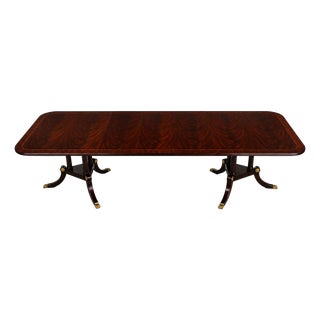 Henkel Harris Mahogany 2276 Double Pedestal Dining Table For Sale