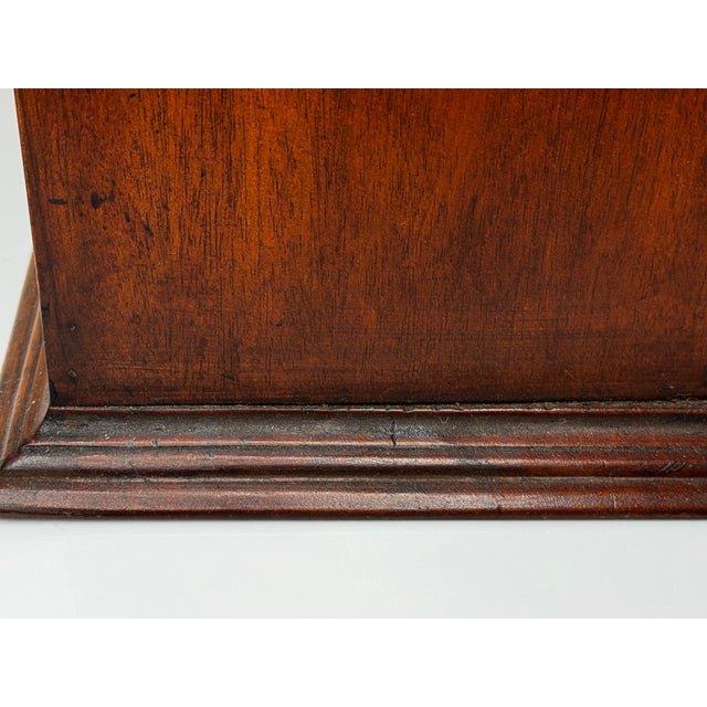 Mid-Century British Mahogany Indoor Post Mail Sentry Box Cabinet With Lock and Key For Sale - Image 9 of 18