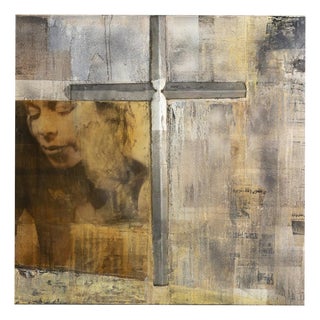 Günther Edlinger, Composition, Mixed Media on Canvas For Sale