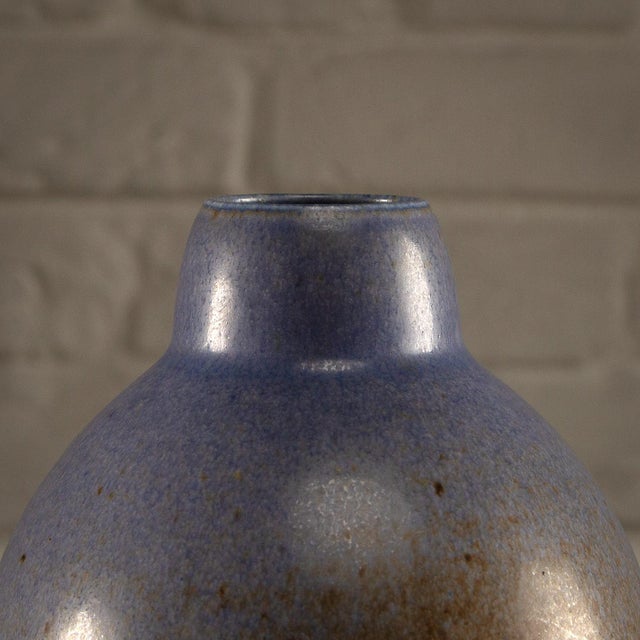 Blue Hares Fur Glazed Vase from Saxbo, Denmark, 1930s For Sale - Image 9 of 13