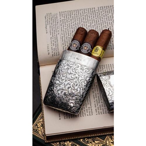 Victorian Sterling Silver Cigar Cheroot Case by Nathaniel Mills, 1842 For Sale - Image 11 of 18