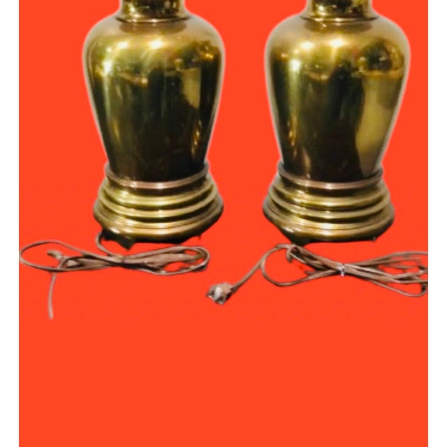 Southeast Asia 1990s Chinese Chinoiserie Style Etched Glass Lamps - a Pair For Sale - Image 4 of 9