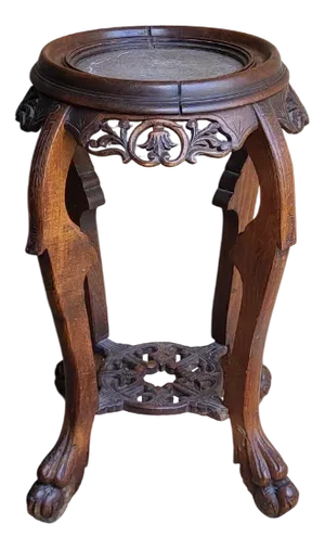 Wood & Marble Stand, 1890s