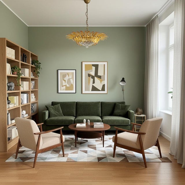 Murano Pendant Light in Amber Glasses, 1990s For Sale - Image 4 of 16