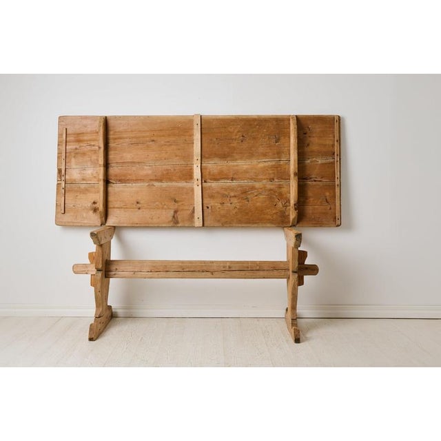 Early 19th Century Country House Dining Table, Northern Sweden For Sale - Image 10 of 13