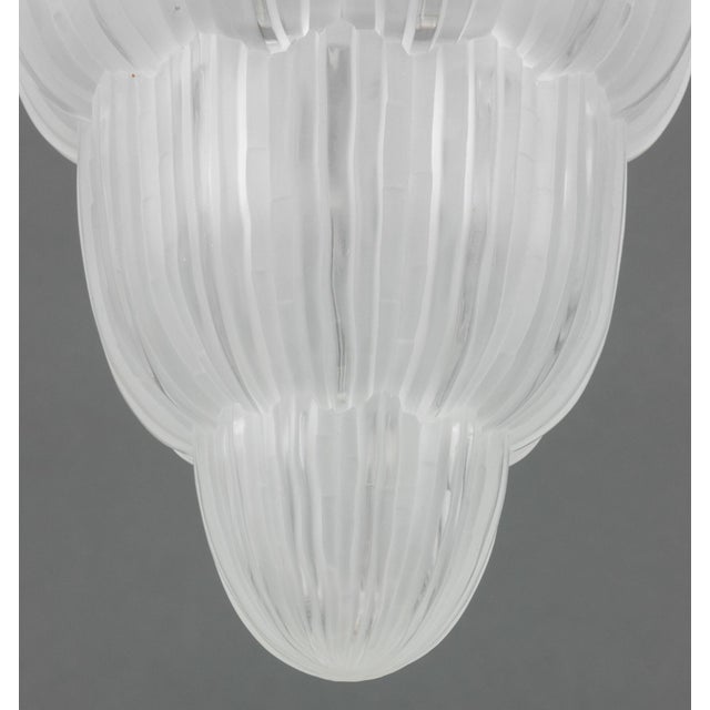 Art Deco Sabino French Art Deco "Waterfall" Pendant Lamp For Sale - Image 3 of 10