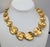 Napier Vintage 1982 Signed Napier Goldtone Heart Shaped Leaves Collar Necklace For Sale - Image 4 of 9